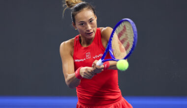 Zheng becomes first Chinese finalist in Beijing with straight-sets win over Mertens