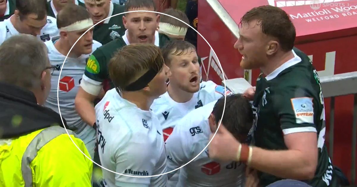 Henry Pollock scuffles with England teammates as Leicester beat Northampton Saints