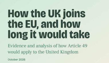 How the UK joins the EU, and how long it would take