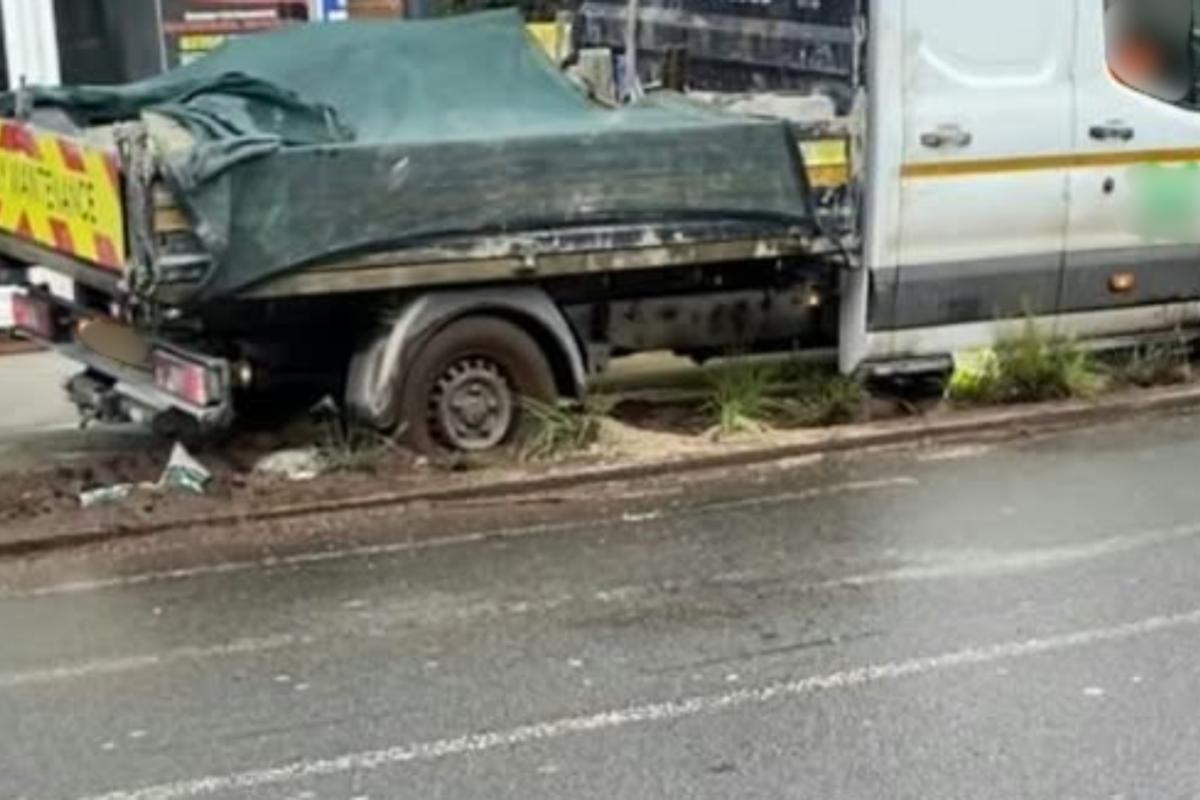 “Disaster” as lorry driver gets stuck in cycle lane planters… on first day of new ‘rain garden’ - Cycling News | Bike Reviews