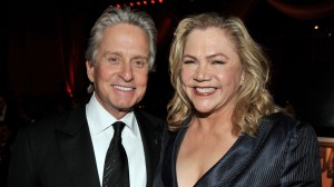 CULVER CITY, CA - JUNE 11: Actor Michael Douglas and actress Kathleen Turner during the AFI Lifetime Achievement Award: A Tribute to Michael Douglas held at Sony Pictures Studios on June 11, 2009 in Culver City, California. (Photo by Kevin Winter/Getty Images for AFI)