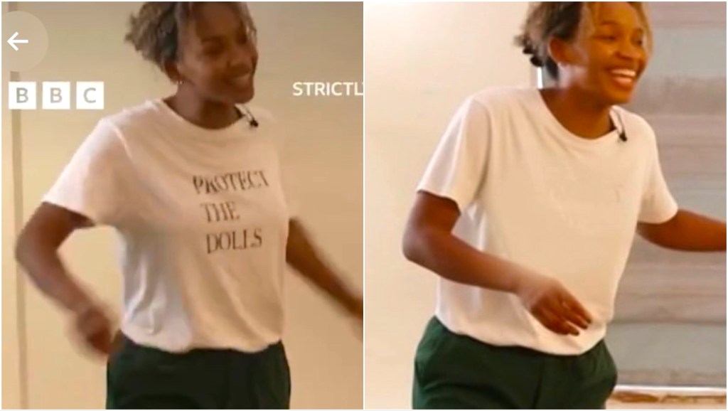 BBC Blurs Bethany Antonia Trans T-Shirt On 'Strictly Come Dancing'