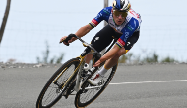 Race winner Remco Evenepoel of Belgium and Team Red Bull - BORA - hansgrohe competes during the 45th Donostia San Sebastian Klasikoa 2026