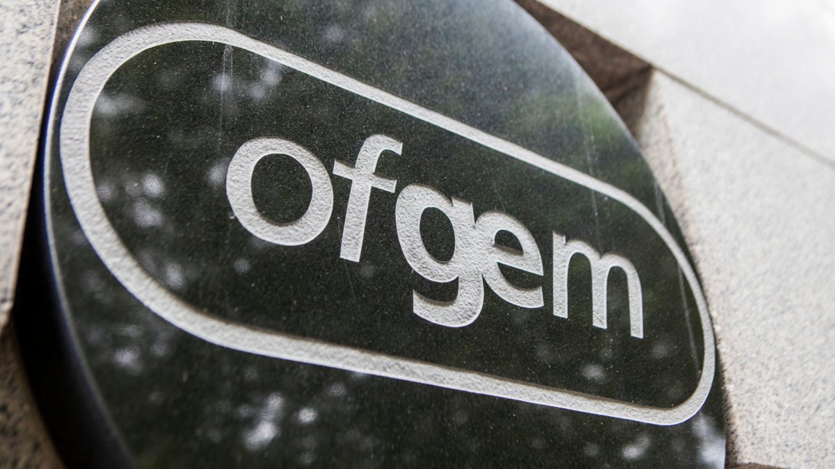 The ofgem sign. Ofgem regulate the electricity and gas markets in Great Britain. (Photo by In Pictures Ltd./Corbis via Getty Images)
