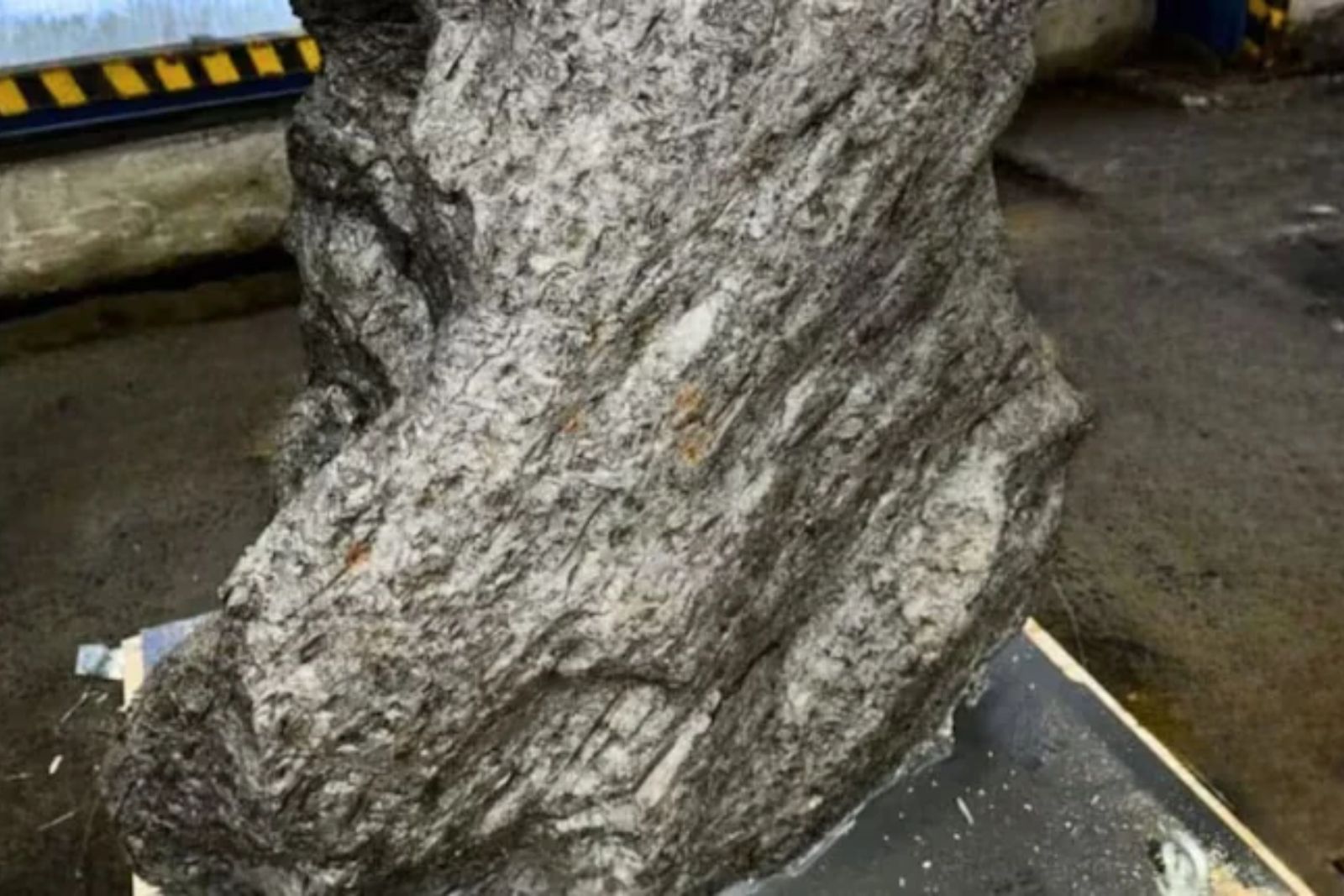 this UK-bound container actually held about 2.8 tons of a meteorite found in China in 1898