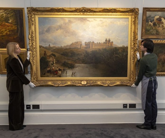 May Matthews, Managing Director of Bonhams Scotland (left), described Roberts' vision of Edinburgh as "monumental" © Alan Simpson