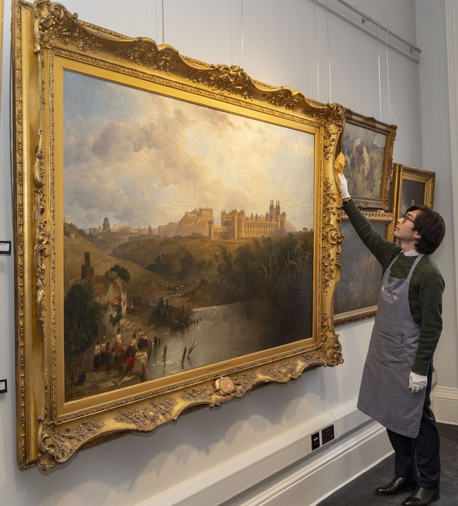 Roberts may have embellished the view of Edinburgh landmarks in the background somewhat © Alan Simpson