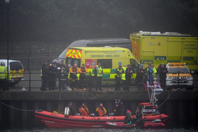 BEST QUALITY AVAILABLE Emergency services near Wearmouth Bridge after a car went into the River Wear in Sunderland. Rescue teams were searching the water near Wearmouth Bridge after the car went into the river on Tuesday. Police, ambulance crews, the RNLI and Coastguard were on the scene. A Northumbria Police spokesperson said: ???Shortly before 1.30pm today, we received a report of a car entering the River Wear near Wearmouth Bridge in Sunderland. Picture date: Tuesday September 29, 2026. PA Photo. Photo credit should read: Owen Humphreys/PA Wire