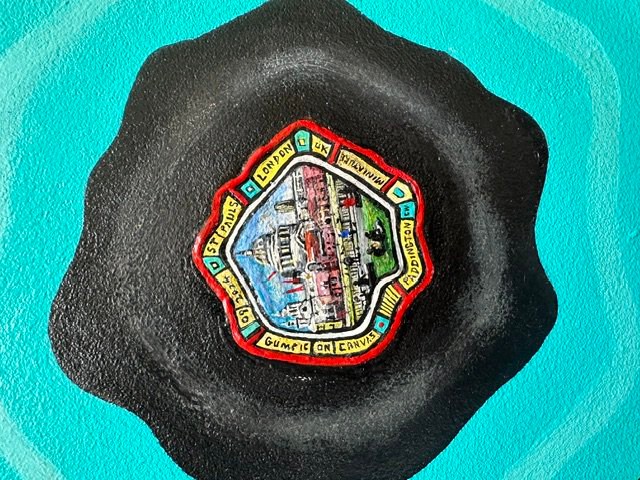 Chewing gum man art