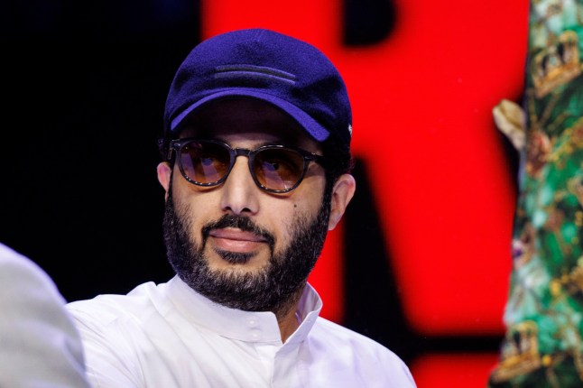epa13273419 Boxing tycoon Turki Al-Sheikh attends the press conference ahead of the 'Tyson Fury vs Anthony Joshua' heavyweight fight at Olympia Exhibition Centre in London, Britain, 30 September 2026. The long-awaited heavyweight showdown between Tyson Fury and Anthony Joshua will take place at Principality Stadium in Cardiff on 11 December 2026 and will be streamed on Netflix. EPA/TOLGA AKMEN