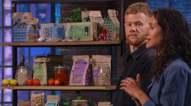Dragons' Den star entrepreneur who was a plasterer 'now turning over ?1,000,000 a year' Matt Kenyon and imogen Royall (Northern Pasta Co.) Dragons' Den