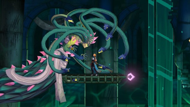 Castlevania: Belmont's Curse screenshot of boss battle