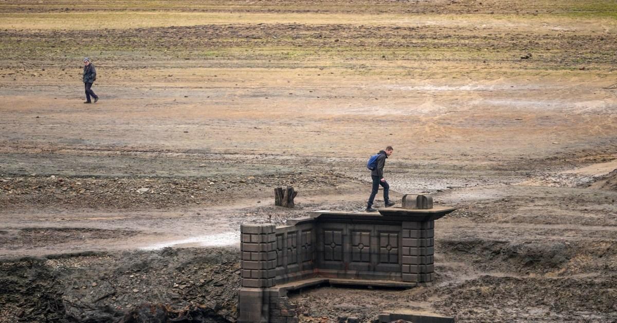 Lost villages uncovered from reservoir thanks to low water levels | News UK