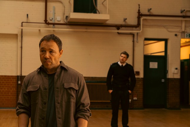 Stephen Graham on the set of Animol