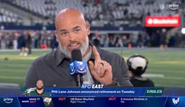 Andrew Whitworth praises Lane Johnson's courage for speaking out about mental health