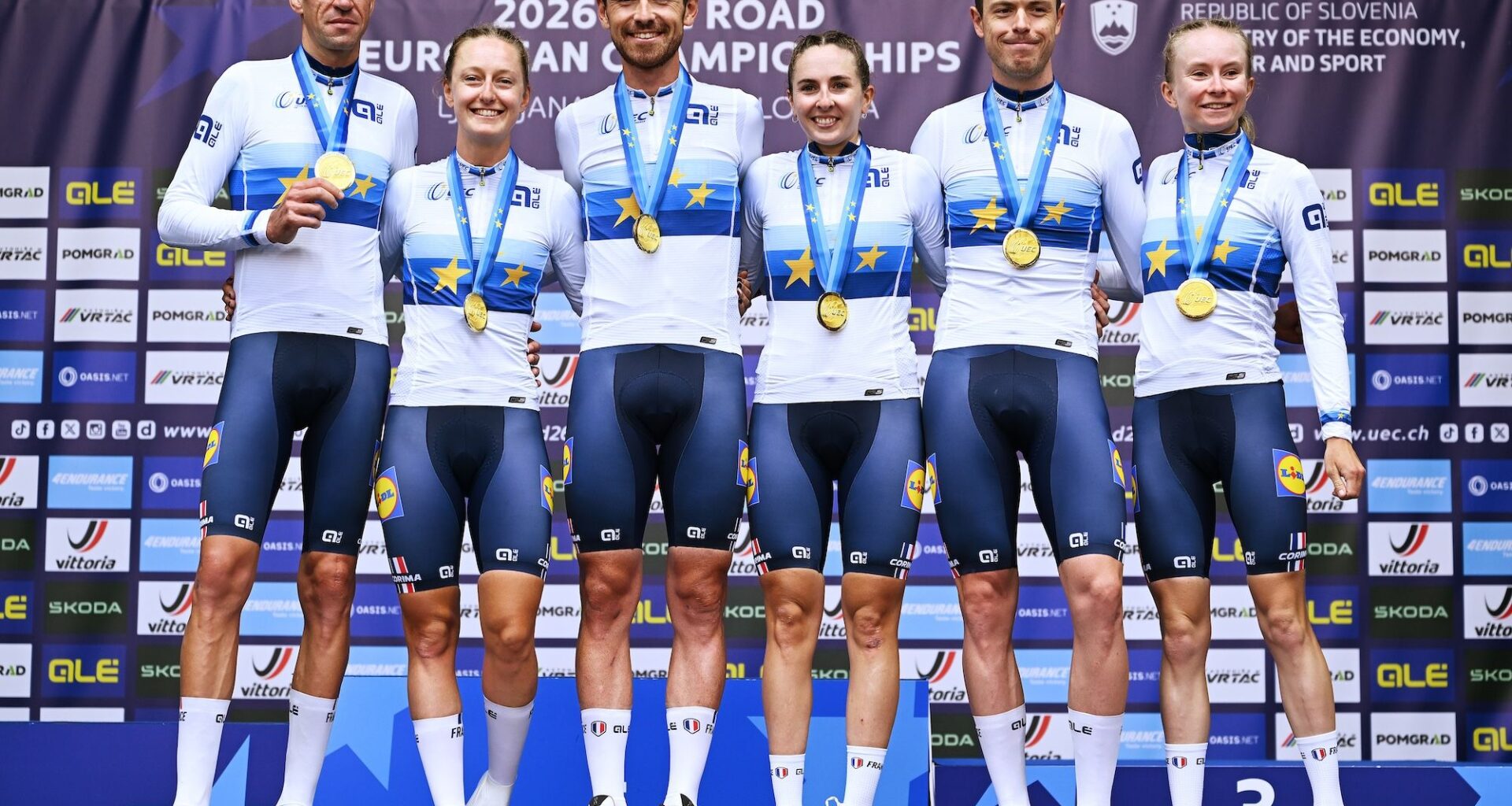 UEC European Championships: France storm to elite mixed relay TTT victory