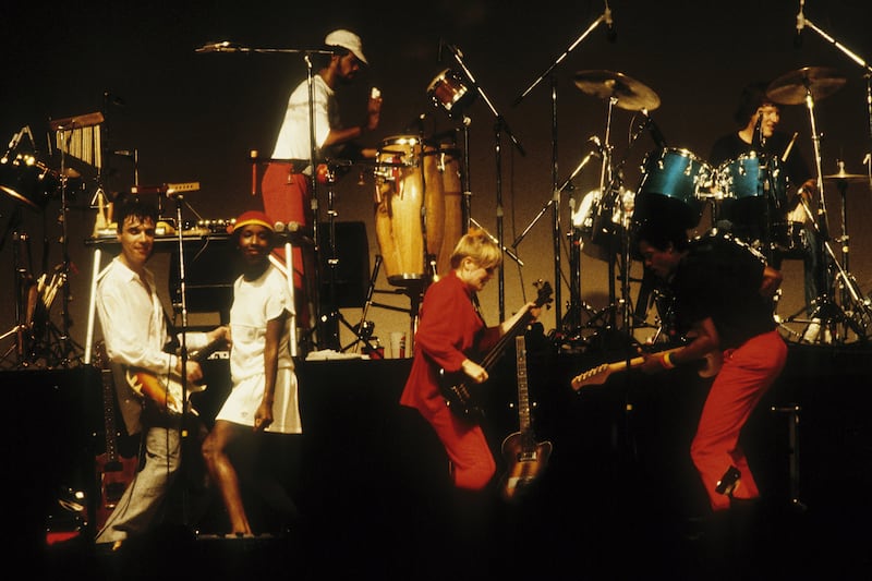 Talking Heads in Davis, California, in 1983. Photograph: Larry Hulst/Michael Ochs Archives/Getty Images