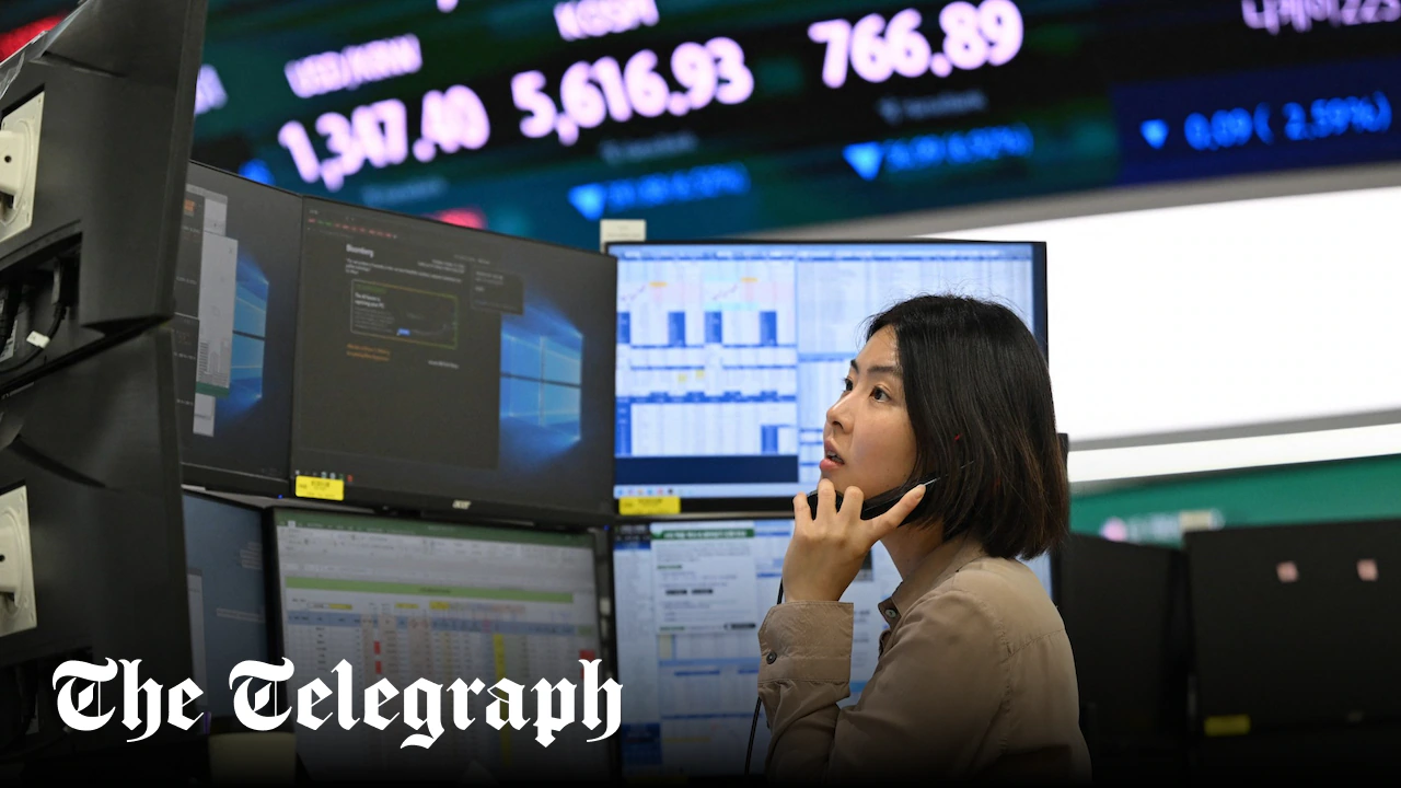Asian markets plunge as AI fears deepen tech sell-off