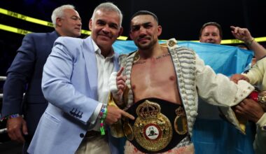 Image: Jack Catterall Pushes Teofimo Lopez for Cardiff Fight