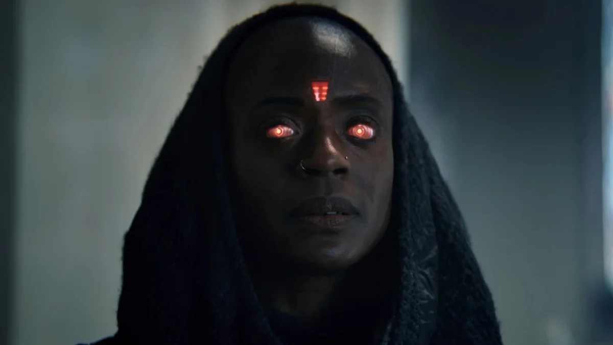 T'Nia Miller as Jo Carrington, aka Jocasta, in VisionQuest.