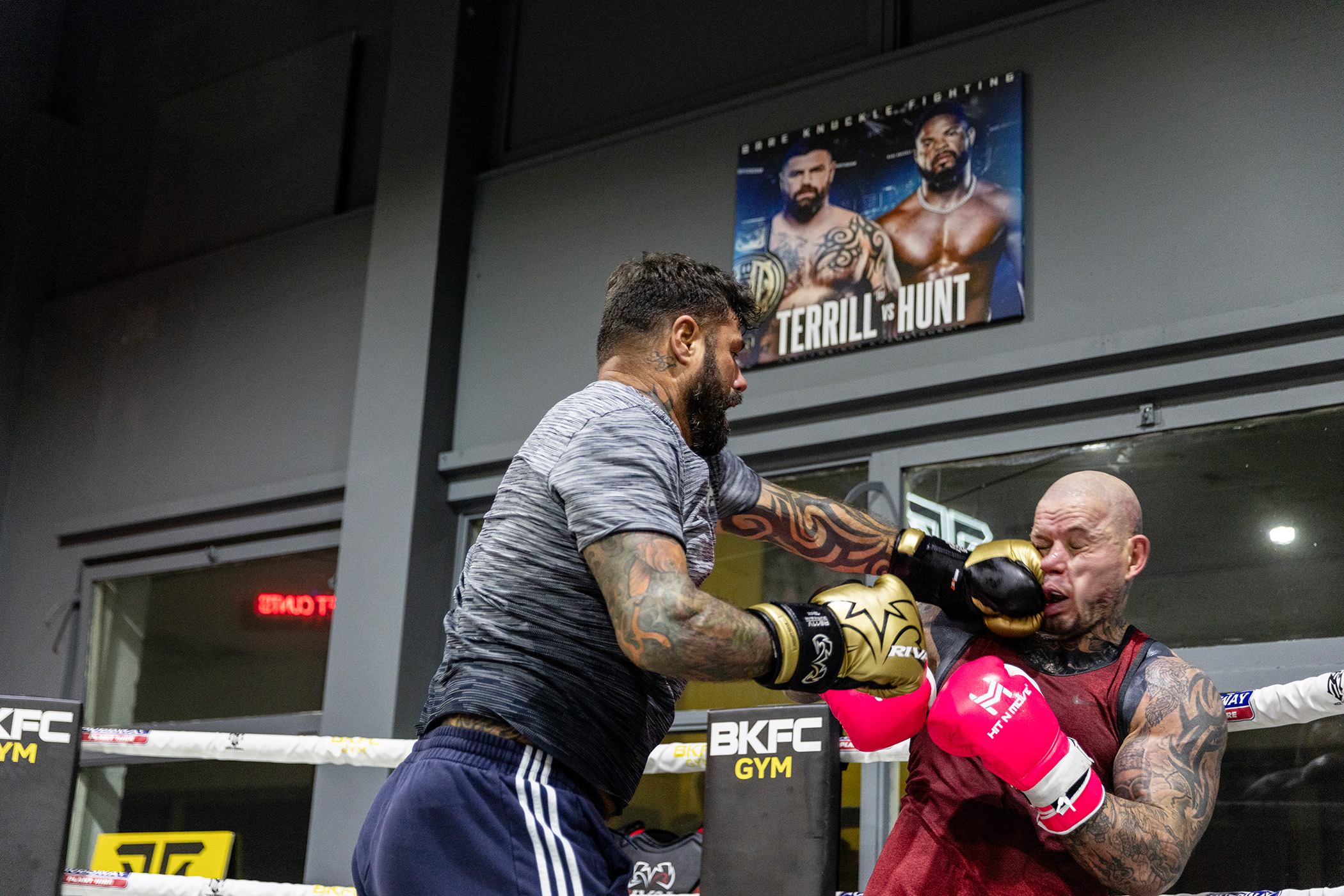 Sparring in North Shields