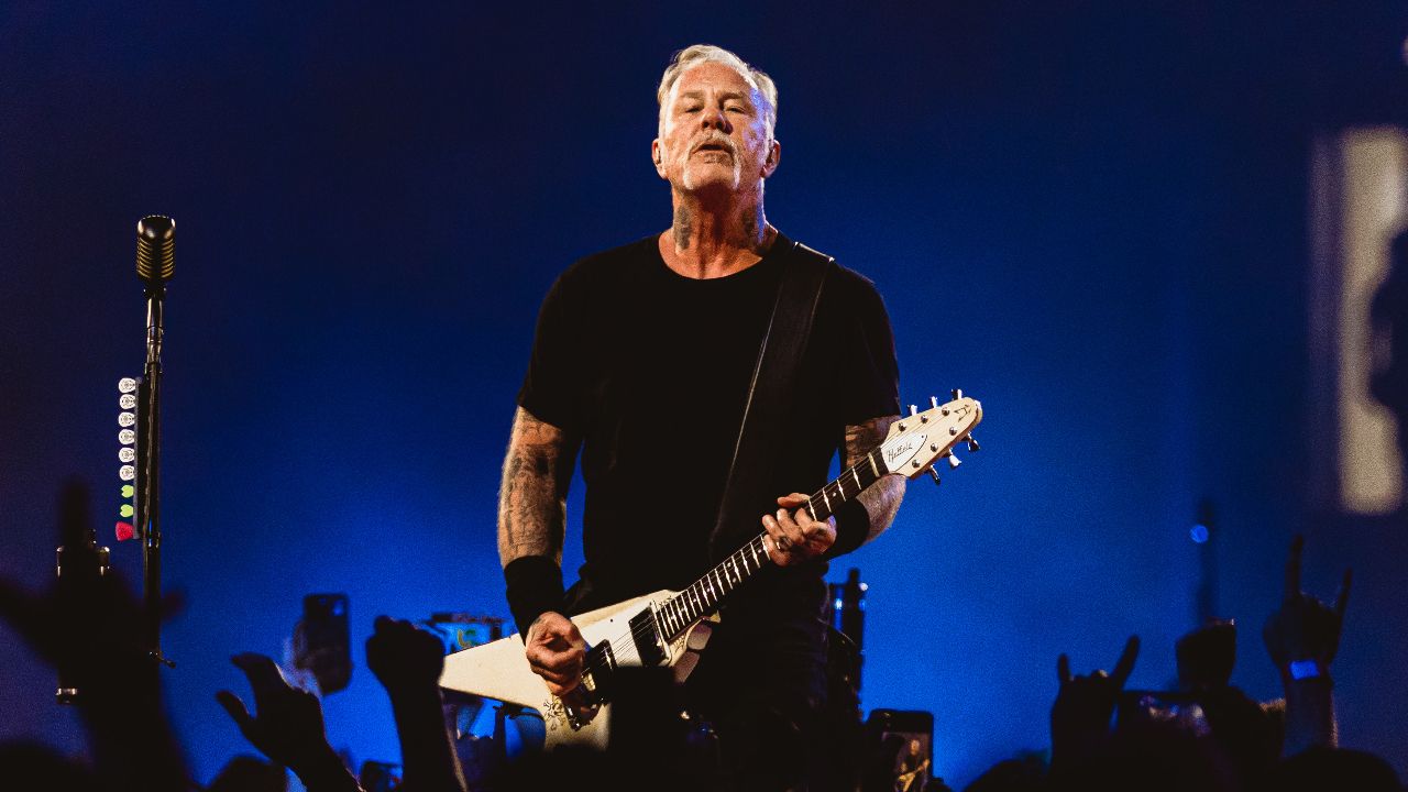 The Metallica frontman seemingly took a pot shot at artists who use their platforms for political means during a brief speech on stage in Las Vegas