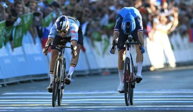 Remco Evenepoel (Belgium) wins the elite men's race at the 2026 UEC Road Cycling European Championships in Sencur, Slovenia. (Photo by Szymon Gruchalski/Getty Images)