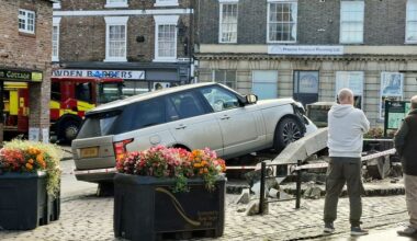 Town's historic market cross destroyed after Gold Range Rover ploughs through beloved monument - GB News