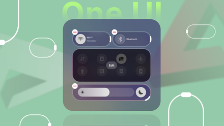 A Samsung One UI Quick Settings panel in edit mode, showing customizable control tiles.