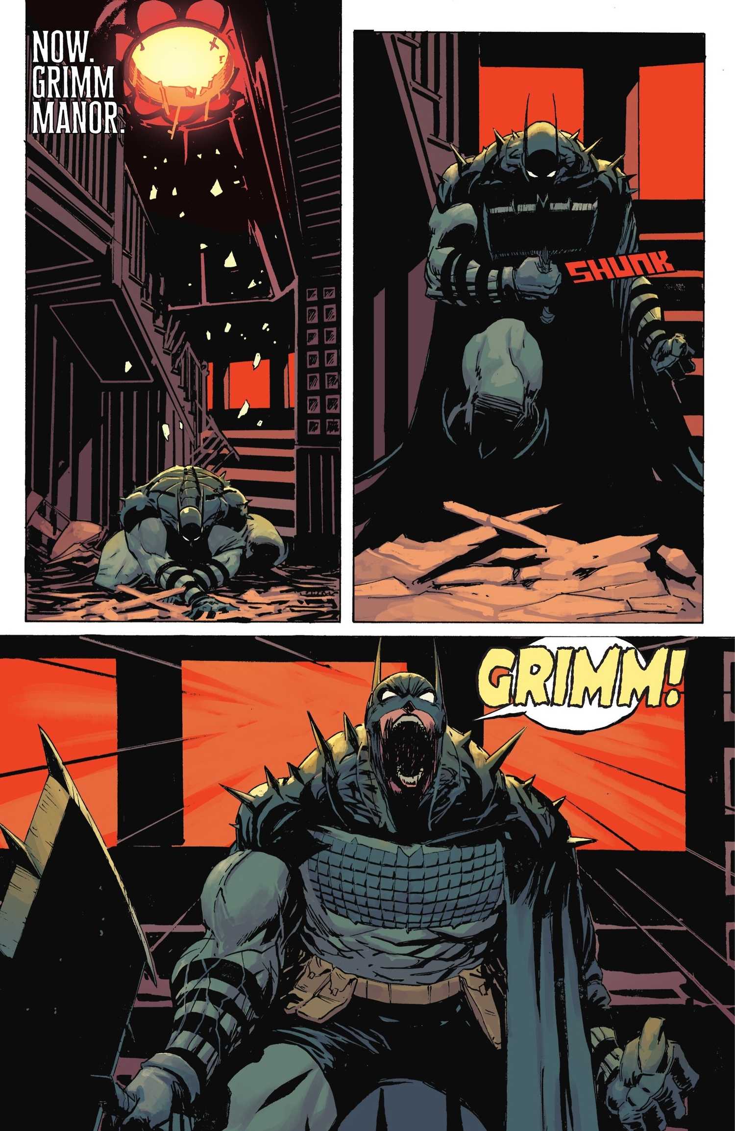 Batman enters Grimm Manor