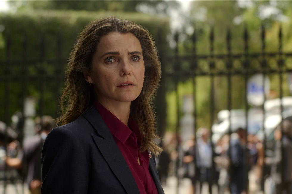 the diplomat keri russell as kate wyler in episode 408 of the diplomat cr courtesy of netflix © 2026