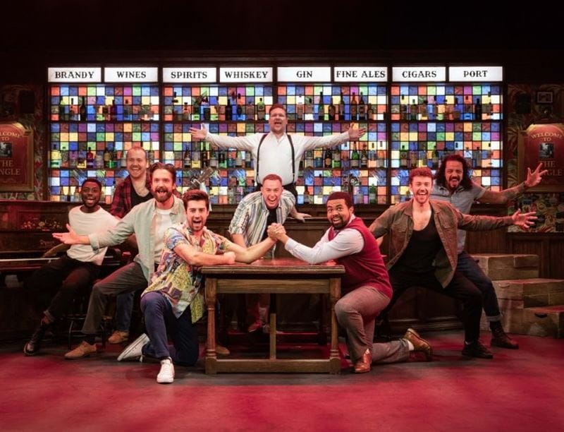 The cast of 'The Choir of Man' performing on stage