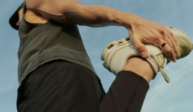 A man using his Oura ring to track his fitness