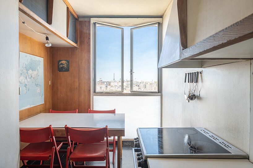 charlotte perriand's built-in interiors survive inside 1960 paris tower - 5