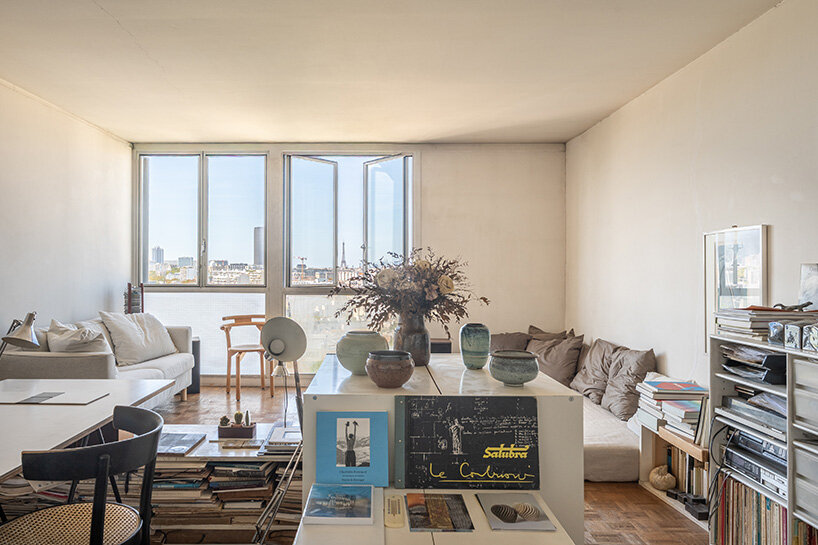 charlotte perriand's built-in interiors survive inside 1960 paris tower - 2