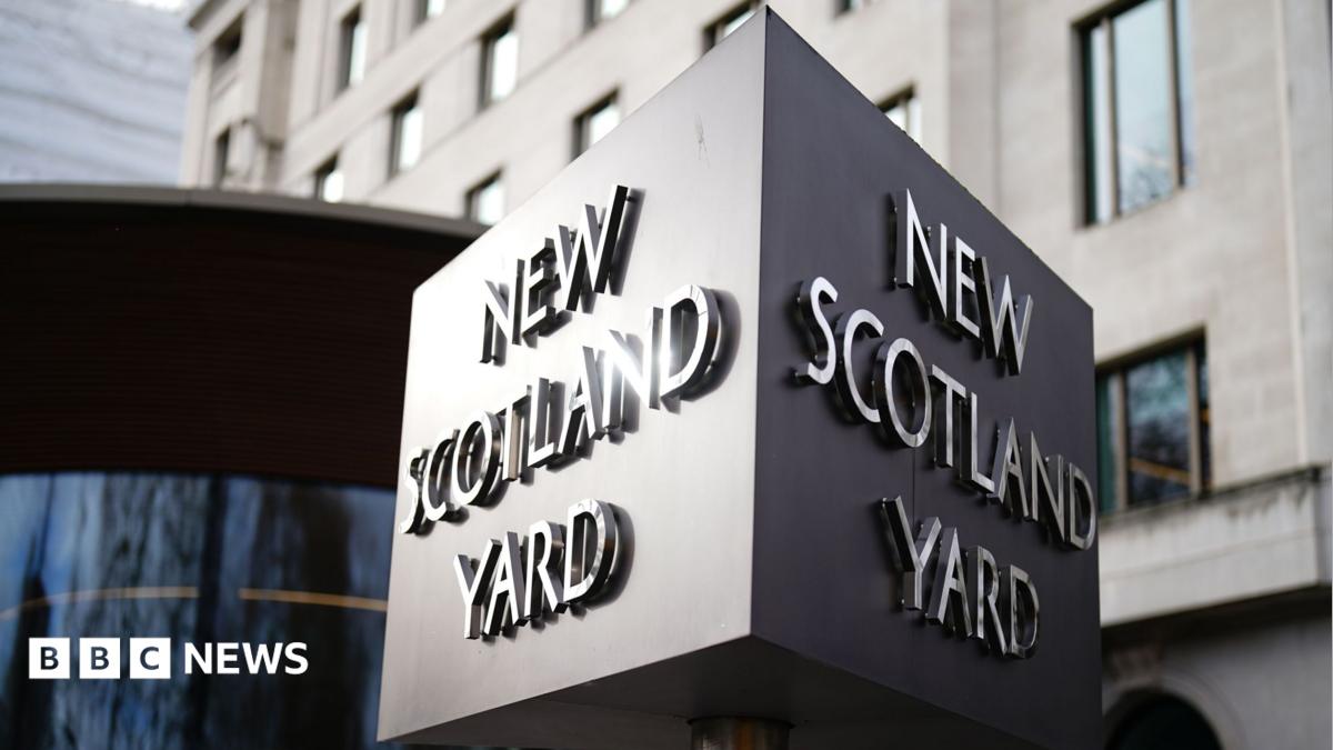The Scotland Yard sign in London