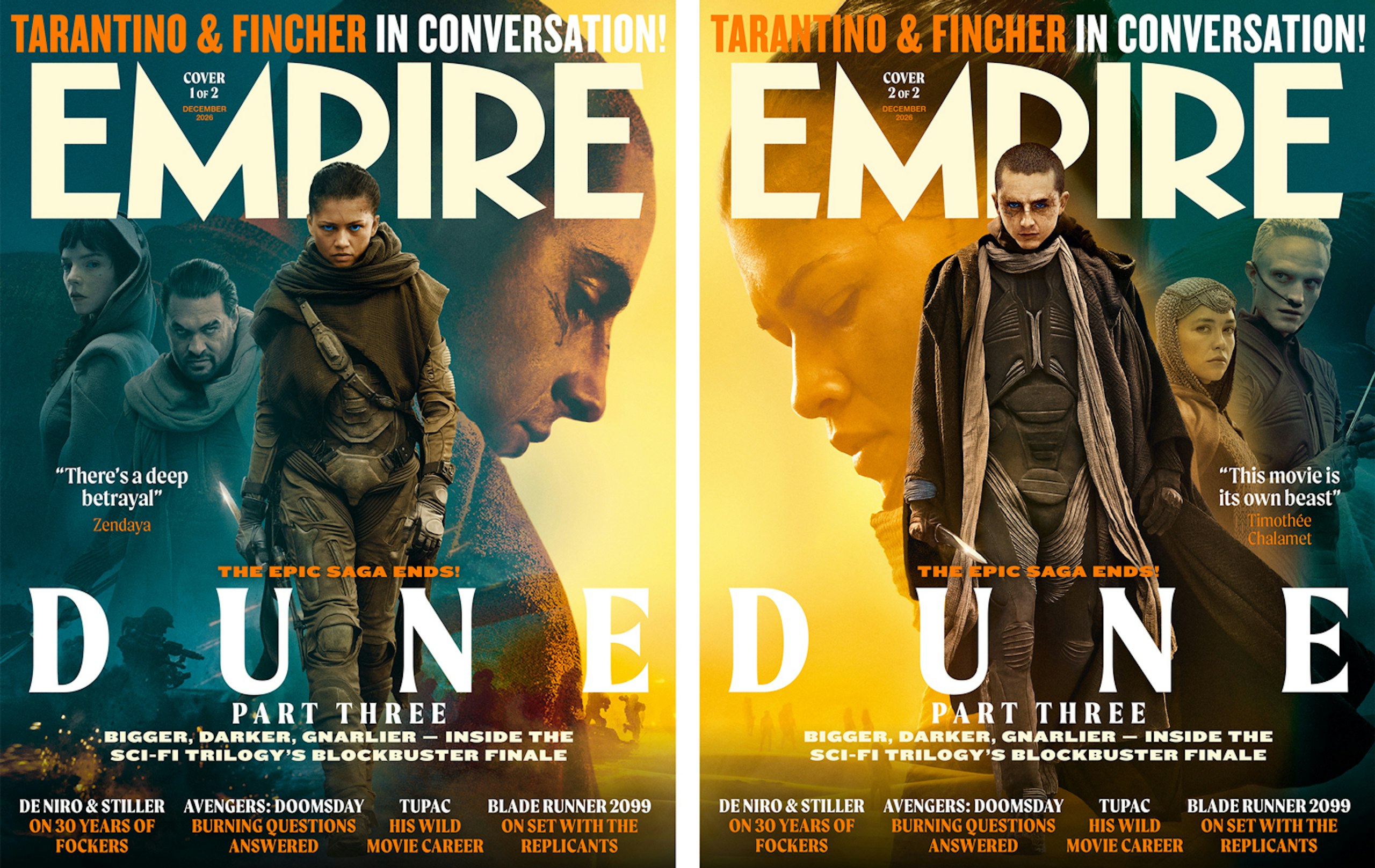 Empire December 2026 – Dune: Part Three Covers