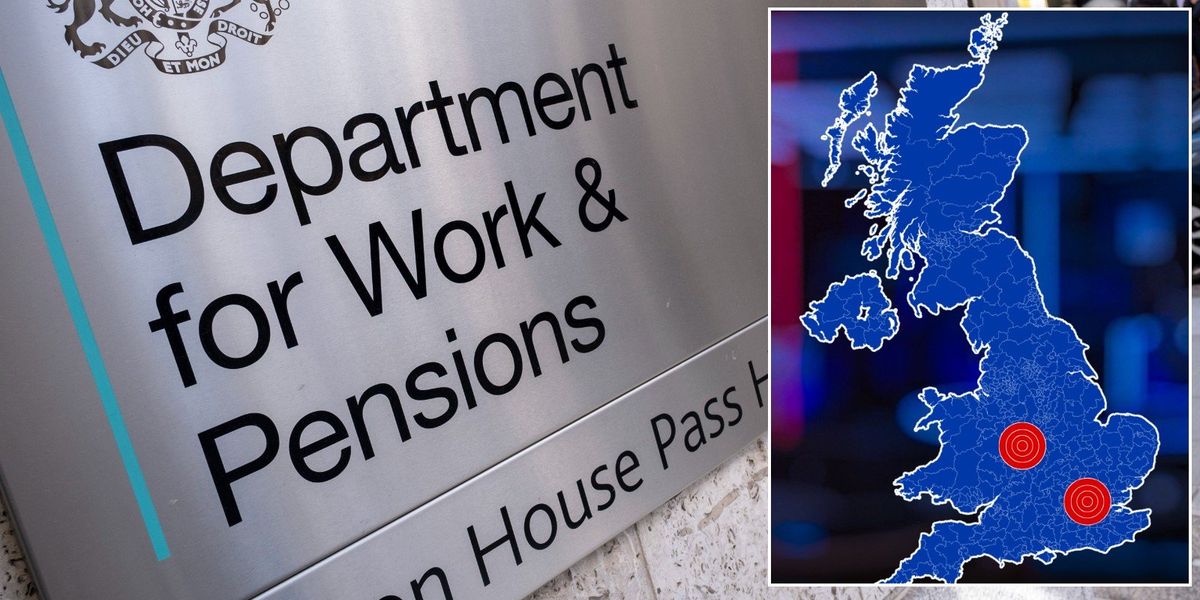Welfare spending: The 10 UK areas claiming the most in benefits