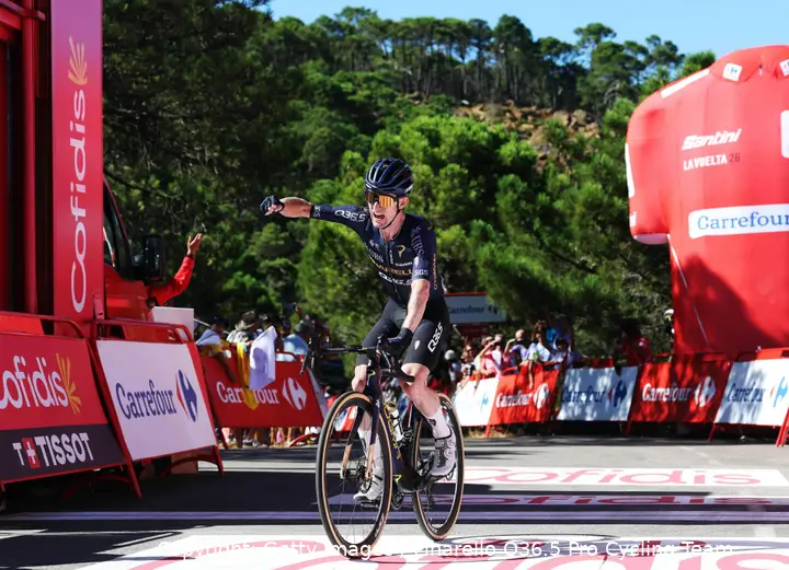 Eddie Dunbar wins Stage 19 of the 2026 Vuelta a Espana