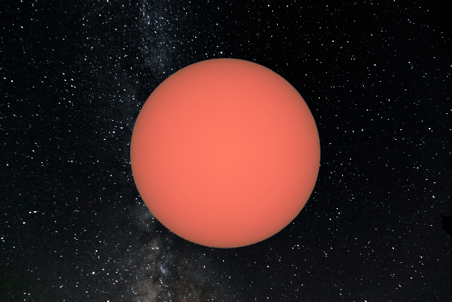 A GIF showing various colours of stars.