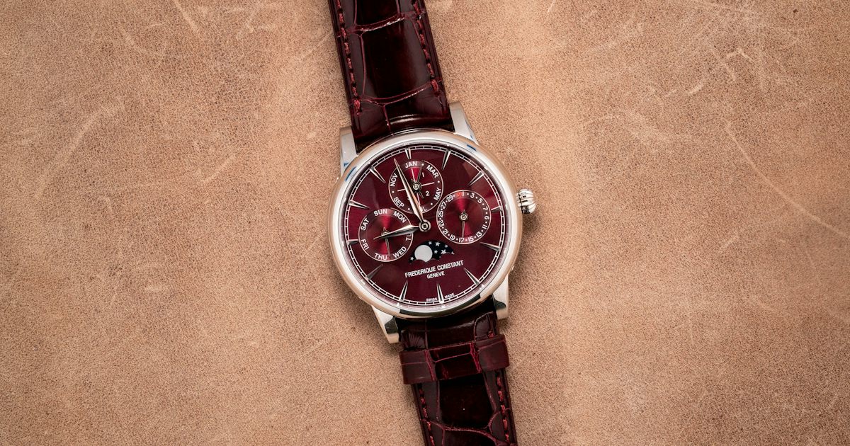 Introducing: Fredrique Constant Manufacture Classic Perpetual Calendar Burgundy Limited Edition (Live Pics)