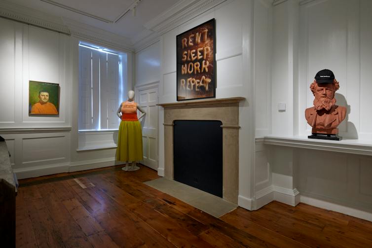 Inside the Earthly Paradise exhibition.