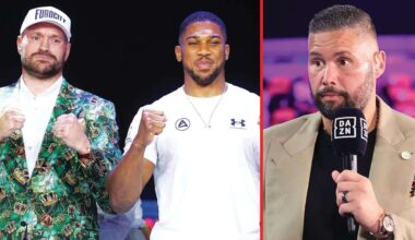 Tony Bellew makes KO prediction for Tyson Fury vs Anthony Joshua after friendly press conference
