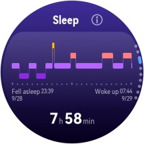 Sleep tracking as seen on the Watch GT 7 Pro