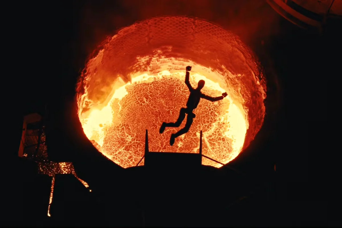 Humanoid robots destroy themselves after being decommissioned