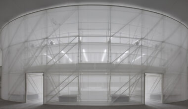 LOEWE’s paris runway occupies an ethereal arena