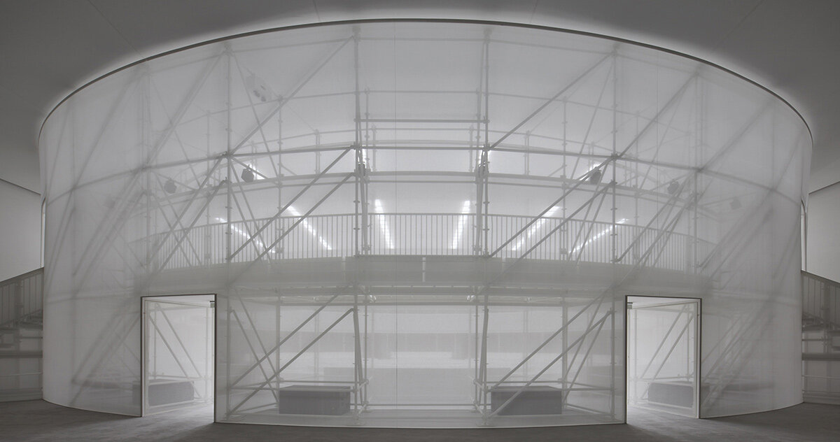 LOEWE’s paris runway occupies an ethereal arena
