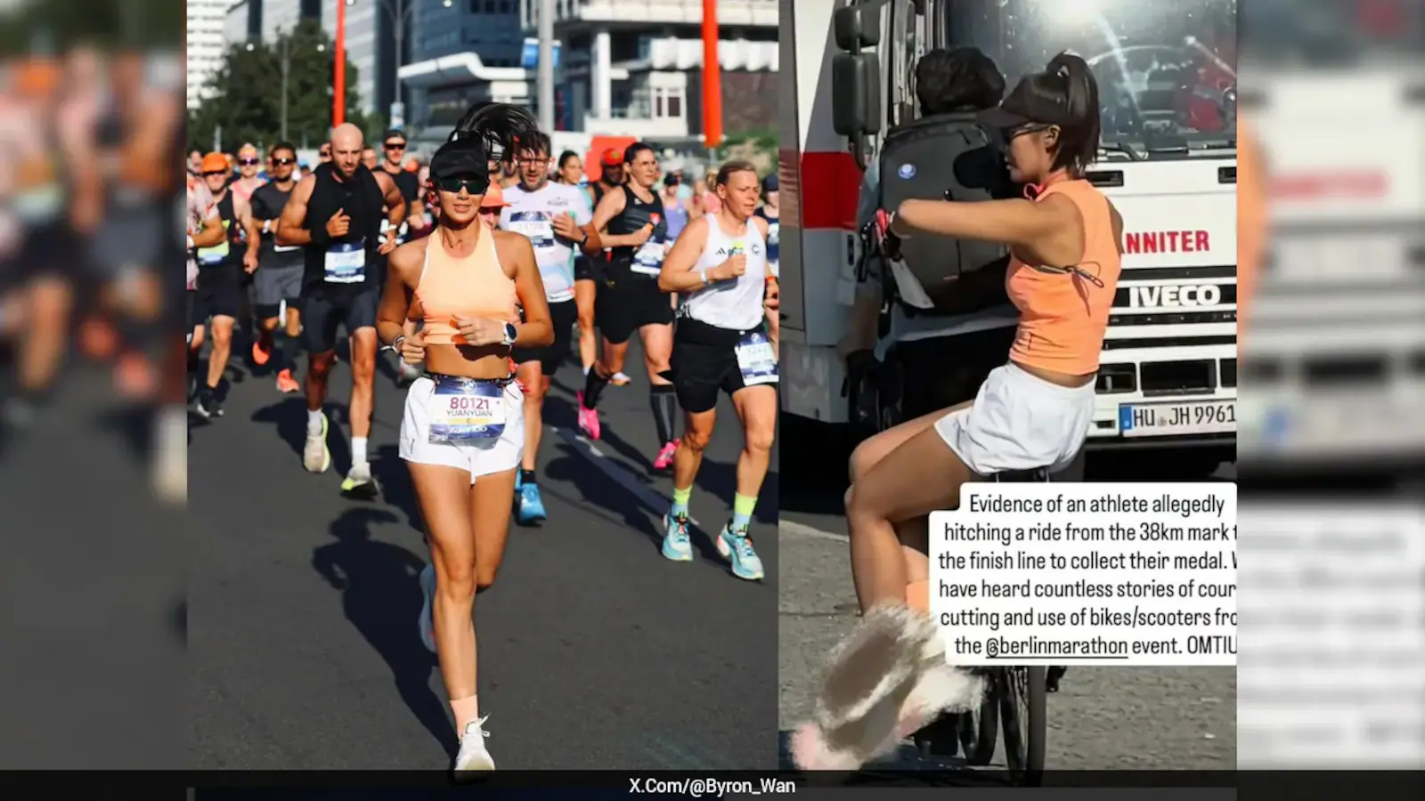 Fitness Influencer Caught Riding Bike During Berlin Marathon, Sponsor Drops Her