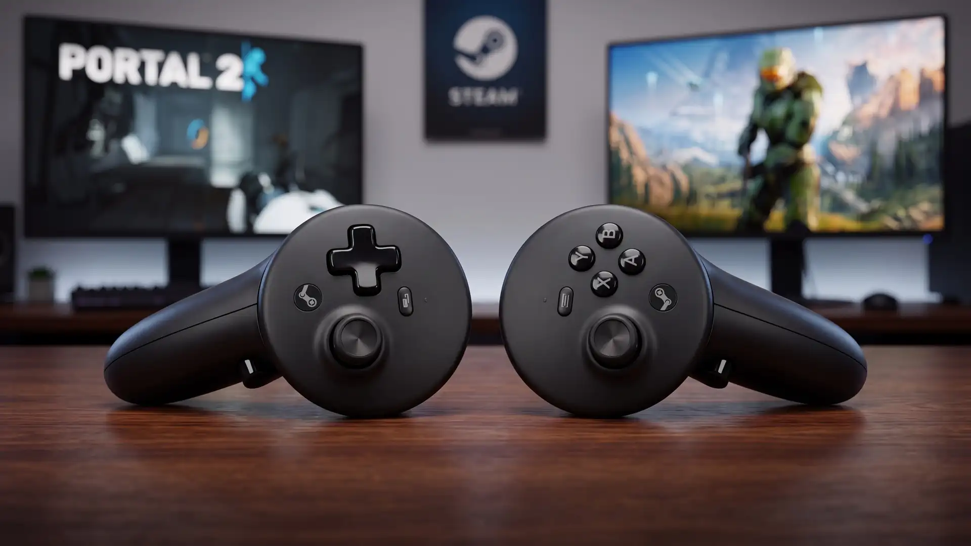 Separate Steam Frame controllers were benchmarked in Portal 2 and Halo Infinite without VR