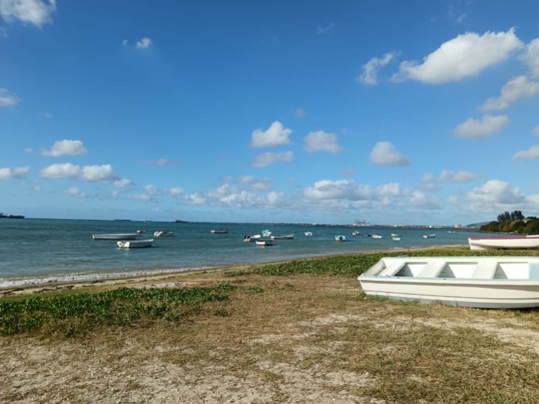 Pointe aux Sables, a coastal village in Mauritius where many Chagossians live.